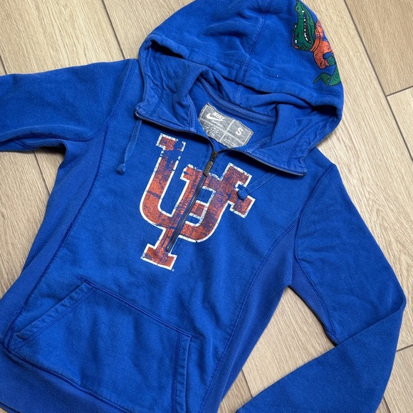 Vintage University of Florida Nike Sportswear Half Zip Graphic Hoodie|Gators - Picture 1 of 8